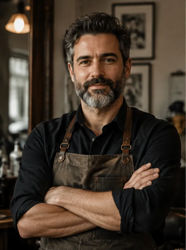 Retrato de Rui Mendes, personagem fictícia criada com IA.